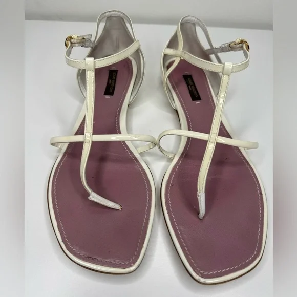 Louis Vuitton White Sandals - Size 38 - Picture 3 of 8